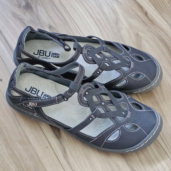 JBU by Jambu Womens  Gray Sandals with Durable Sole and Closed Toe Size 8M - Picture 3 of 11